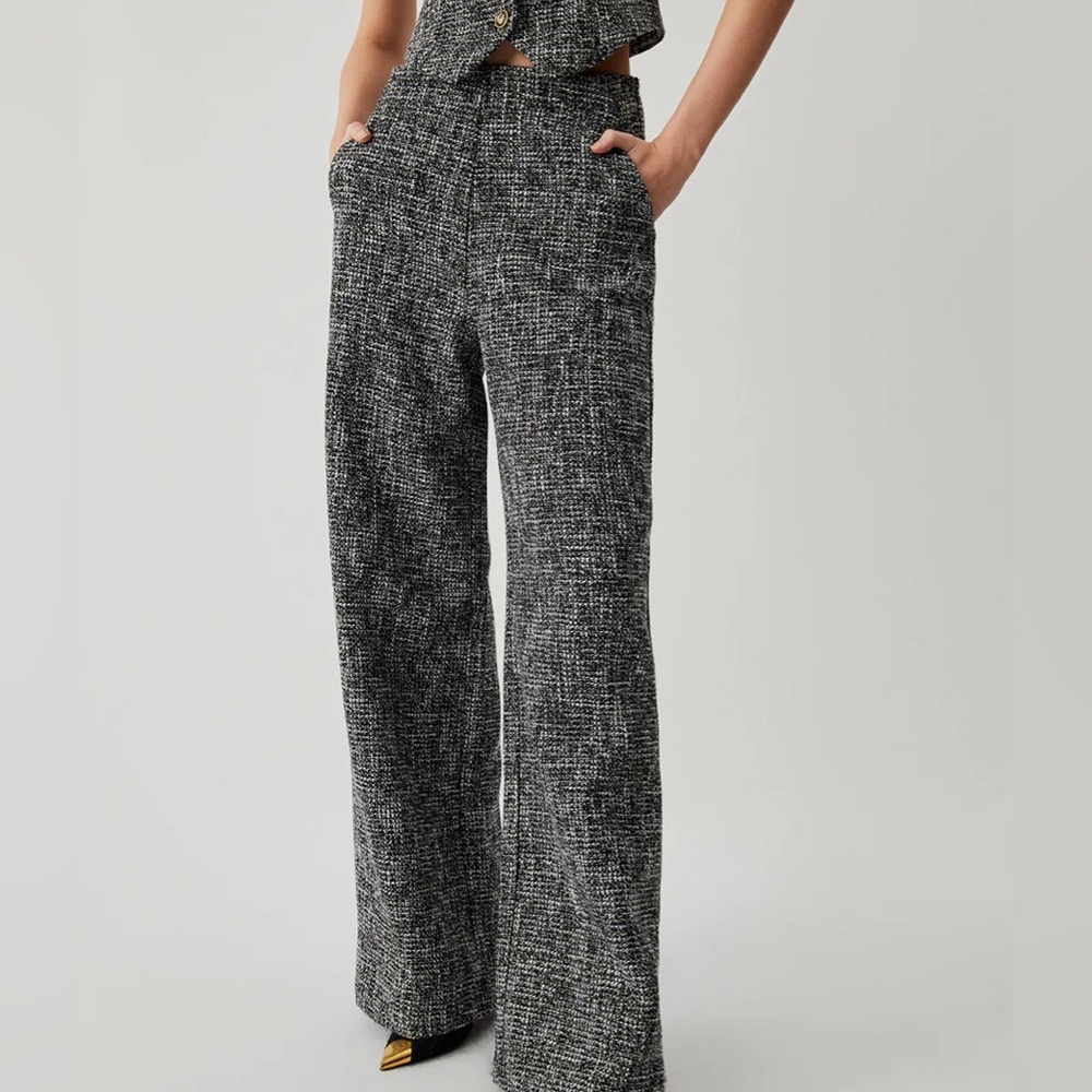 Old Money Tweed Straight Leg Pocket